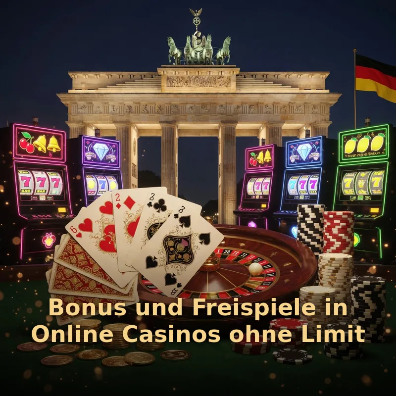 Bonus und Freispiele in Online Casinos ohne Limit